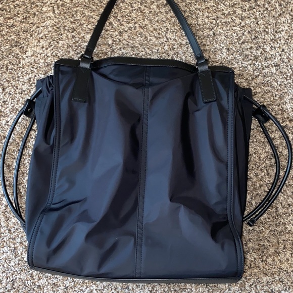 SOLD- Burberry Tote Bag with Leather Trim - Picture 5 of 9